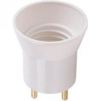 Переходник вилка-патрон ECOLA BASE APU27WEAY E27, белый