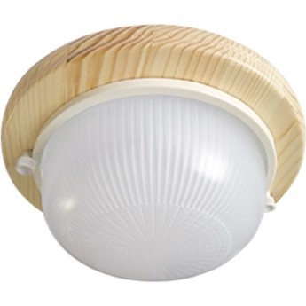 Светильник ECOLA GX53 LED НБО-03-60-011 Круг накладной IP65 дерево Клен 1*GX53 матовый 220х84
