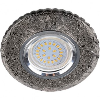 Светильник ECOLA MR16 LD7040 GU5.3 встр. искристый с подсветкой "Бабочки" Тонированный / Хром 25x95 Светильник ECOLA MR16 LD7040 GU5.3 встр. искристый с подсветкой "Бабочки" Тонированный / Хром 25x95