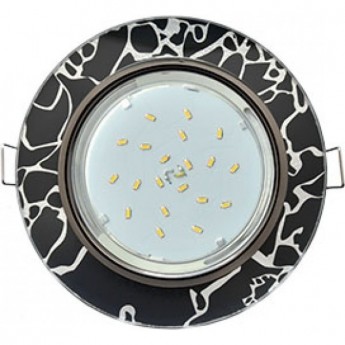 Встраиваемый светильник ECOLA GX53 H4 GLASS FB53RCECH хром, черный Встраиваемый светильник ECOLA GX53 H4 GLASS FB53RCECH хром, черный