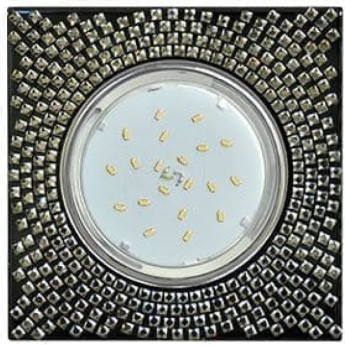 Встраиваемый светильник ECOLA GX53 H4 GLASS FX53SGECB хром, черный Встраиваемый светильник ECOLA GX53 H4 GLASS FX53SGECB хром, черный