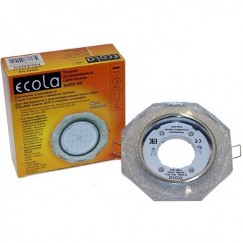 Встраиваемый светильник ECOLA GX53 H4 GLASS FS538AECH хром Встраиваемый светильник ECOLA GX53 H4 GLASS FS538AECH хром