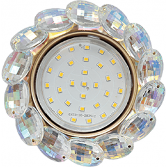 Встраиваемый светильник ECOLA GX53 H4 GLASS FM53RVECB прозрачный, золото Встраиваемый светильник ECOLA GX53 H4 GLASS FM53RVECB прозрачный, золото