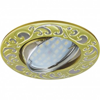 Встраиваемый светильник (литой) ECOLA MR16 DL111 FS1604EFF золото, хром Встраиваемый светильник (литой) ECOLA MR16 DL111 FS1604EFF золото, хром