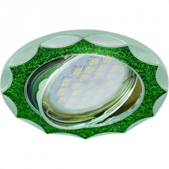 Встраиваемый светильник (литой) ECOLA MR16 DL36 FG1613EFY изумрудный блеск, хром Встраиваемый светильник (литой) ECOLA MR16 DL36 FG1613EFY изумрудный блеск, хром
