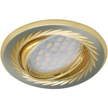 Встраиваемый светильник (литой) ECOLA MR16 KL6A FG1616EFY хром-сатин, золото Встраиваемый светильник (литой) ECOLA MR16 KL6A FG1616EFY хром-сатин, золото