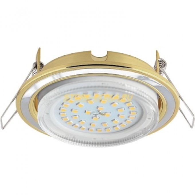 Встраиваемый светильникECOLA GX53 H4 золото, жемчуг FY53H4ECB